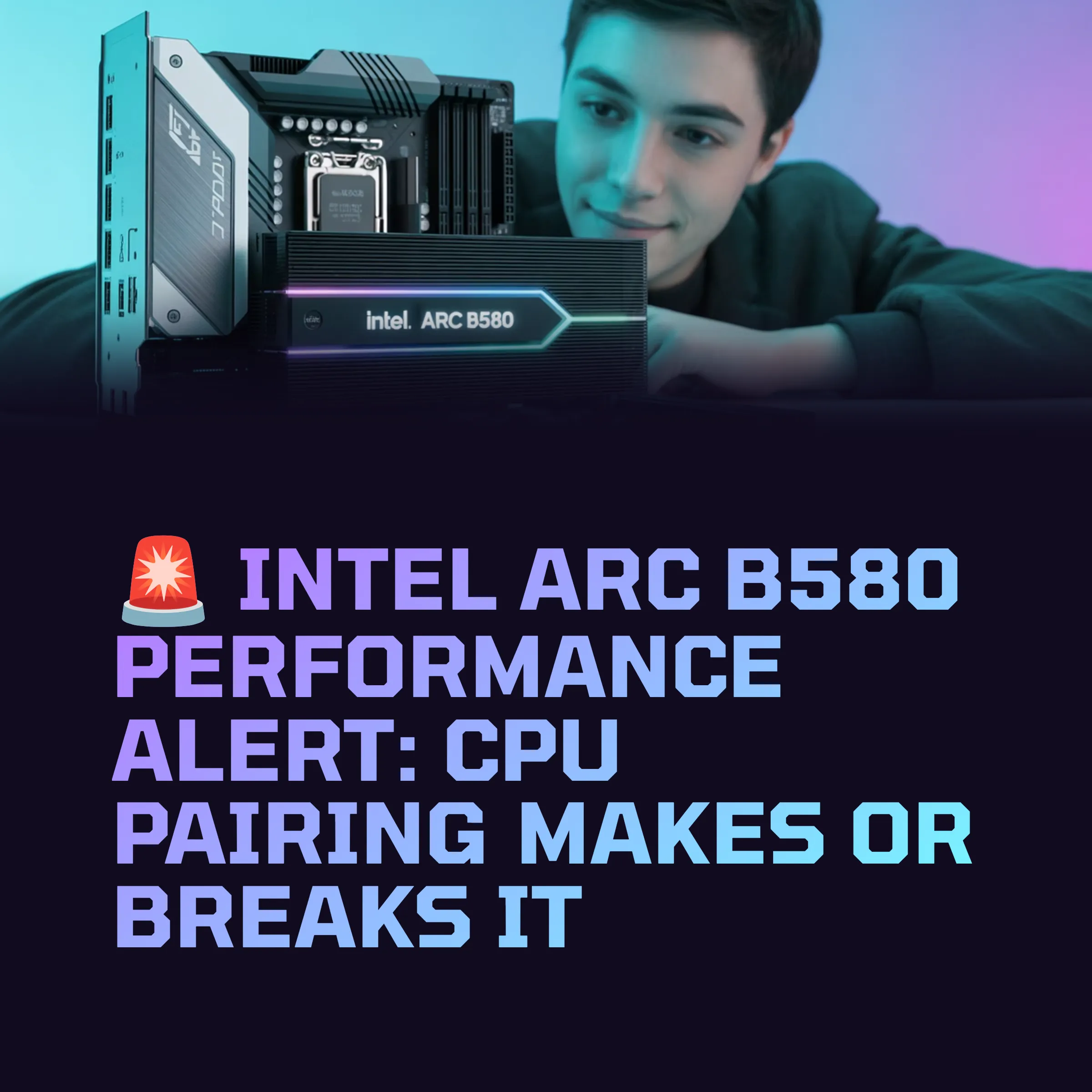 🚨 Intel Arc B580 Performance Alert: CPU Pairing Makes or Breaks It