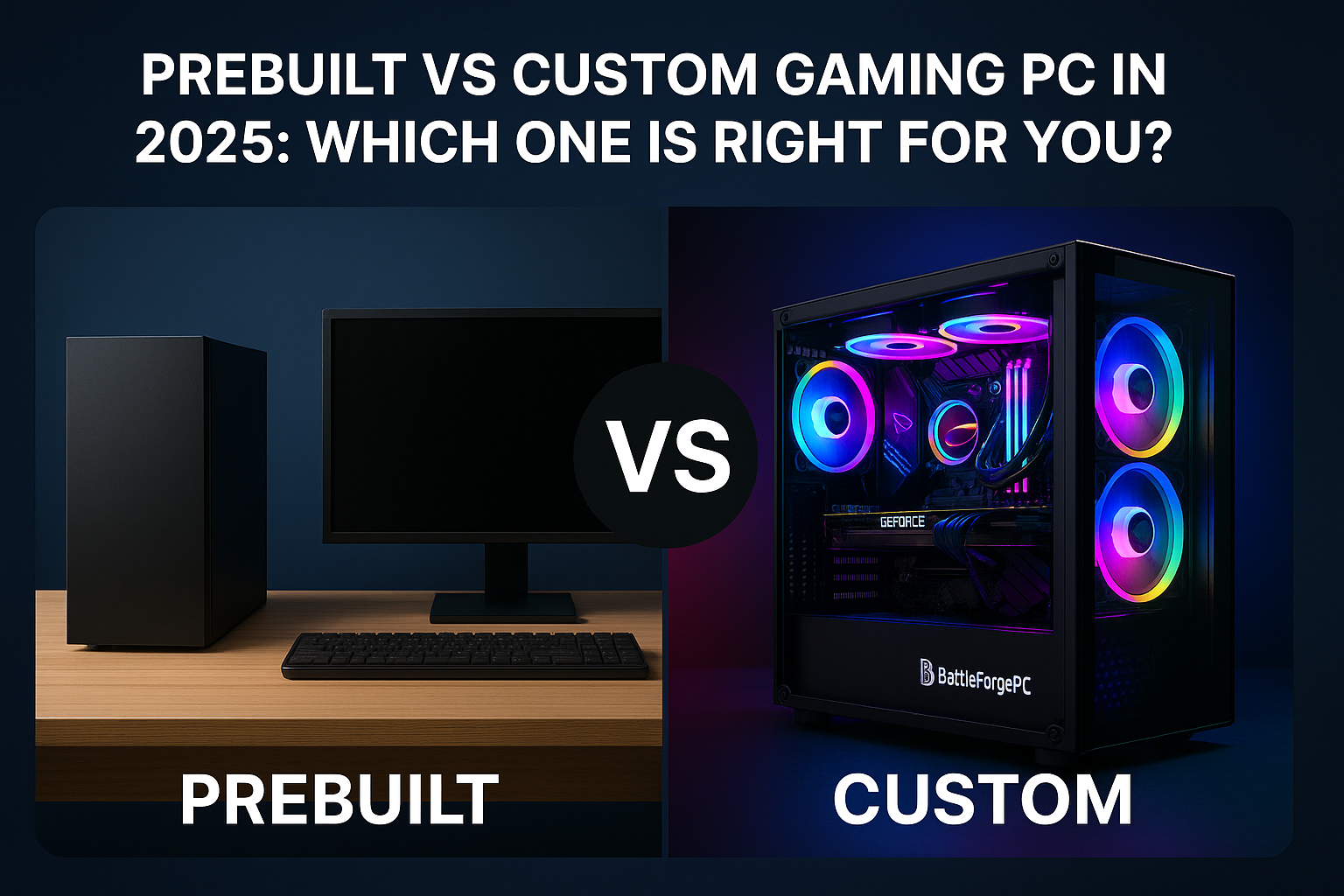 Prebuilt vs Custom Gaming PC en 2025: Which One Is Right for You?