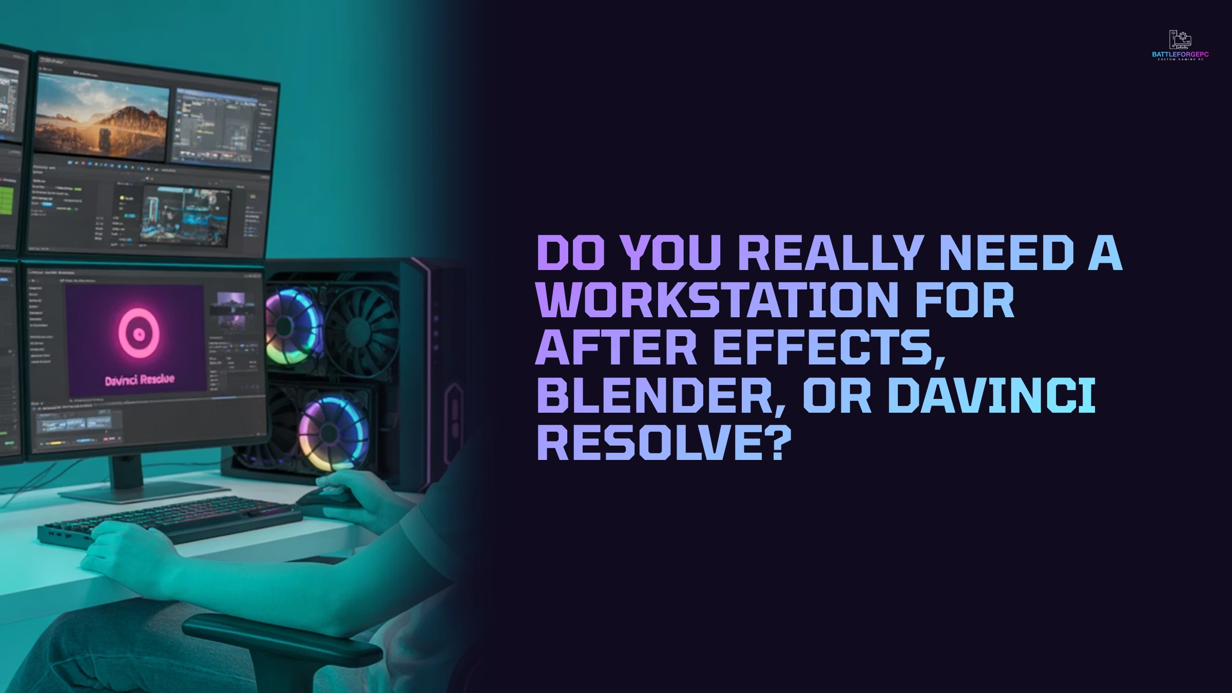 Cover image for Do You Really Need a Workstation for After Effects, Blender, or DaVinci Resolve?