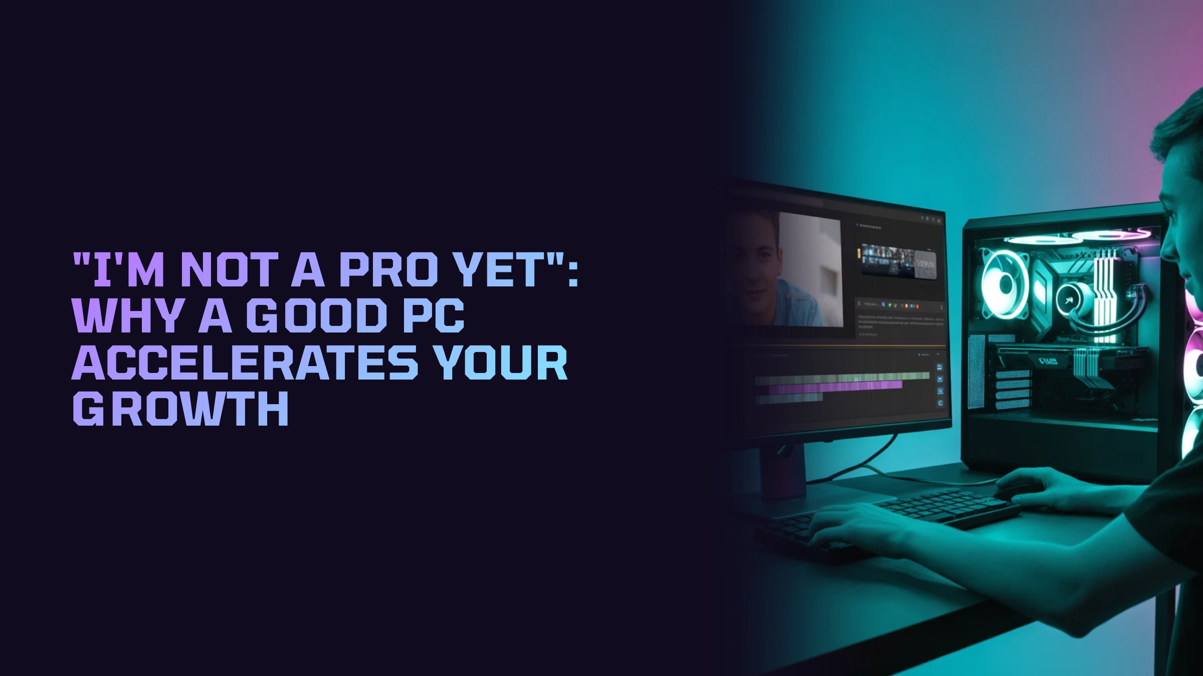 Cover image for "I'm Not a Pro Yet": Why a Good PC Accelerates Your Growth